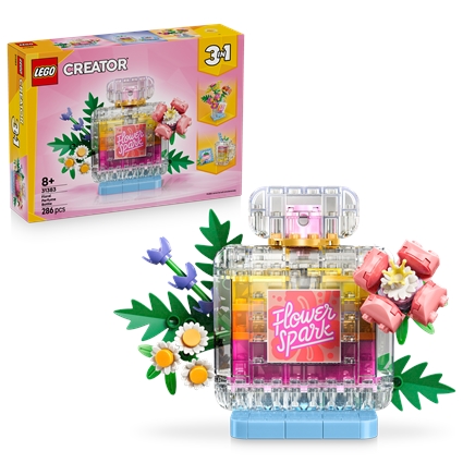 Floral Decor Perfume Bottle