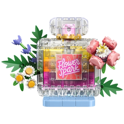 Floral Decor Perfume Bottle