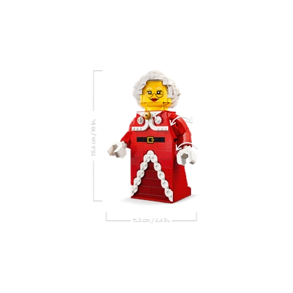 Minifigura Aumentada de Mãe Natal