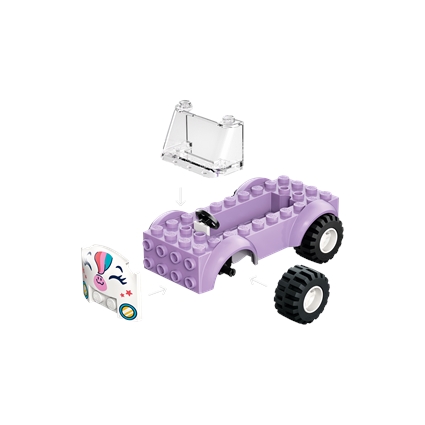 Carro-unicórnio de Entregas de Bolo