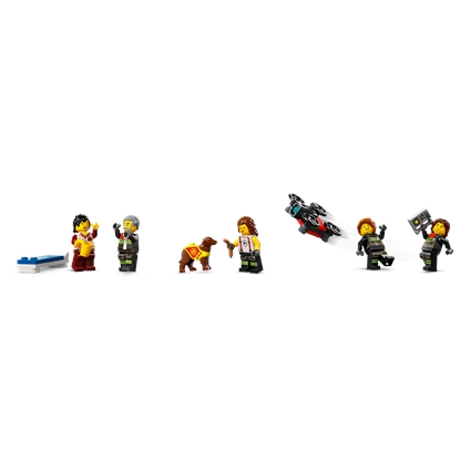 Fire Station with Fire Truck