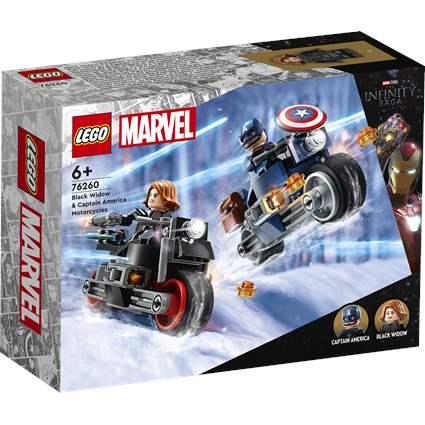 Motos de Black Widow e Captain America