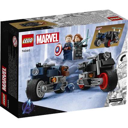 Motos de Black Widow e Captain America
