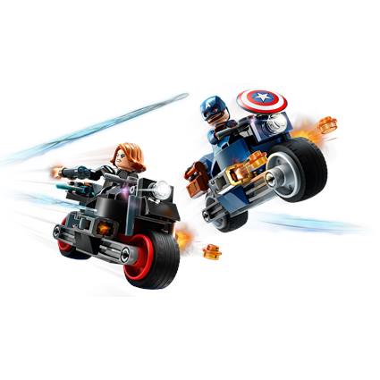 Motos de Black Widow e Captain America