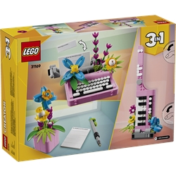 Typewriter with Flowers