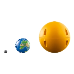 Planeta Terra e Lua em Órbita